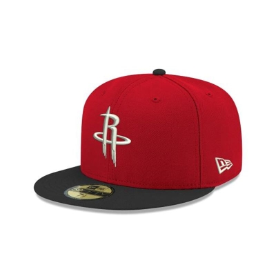 Red Houston Rockets Hat - New Era NBA Two Tone 59FIFTY Fitted Caps USA3461072